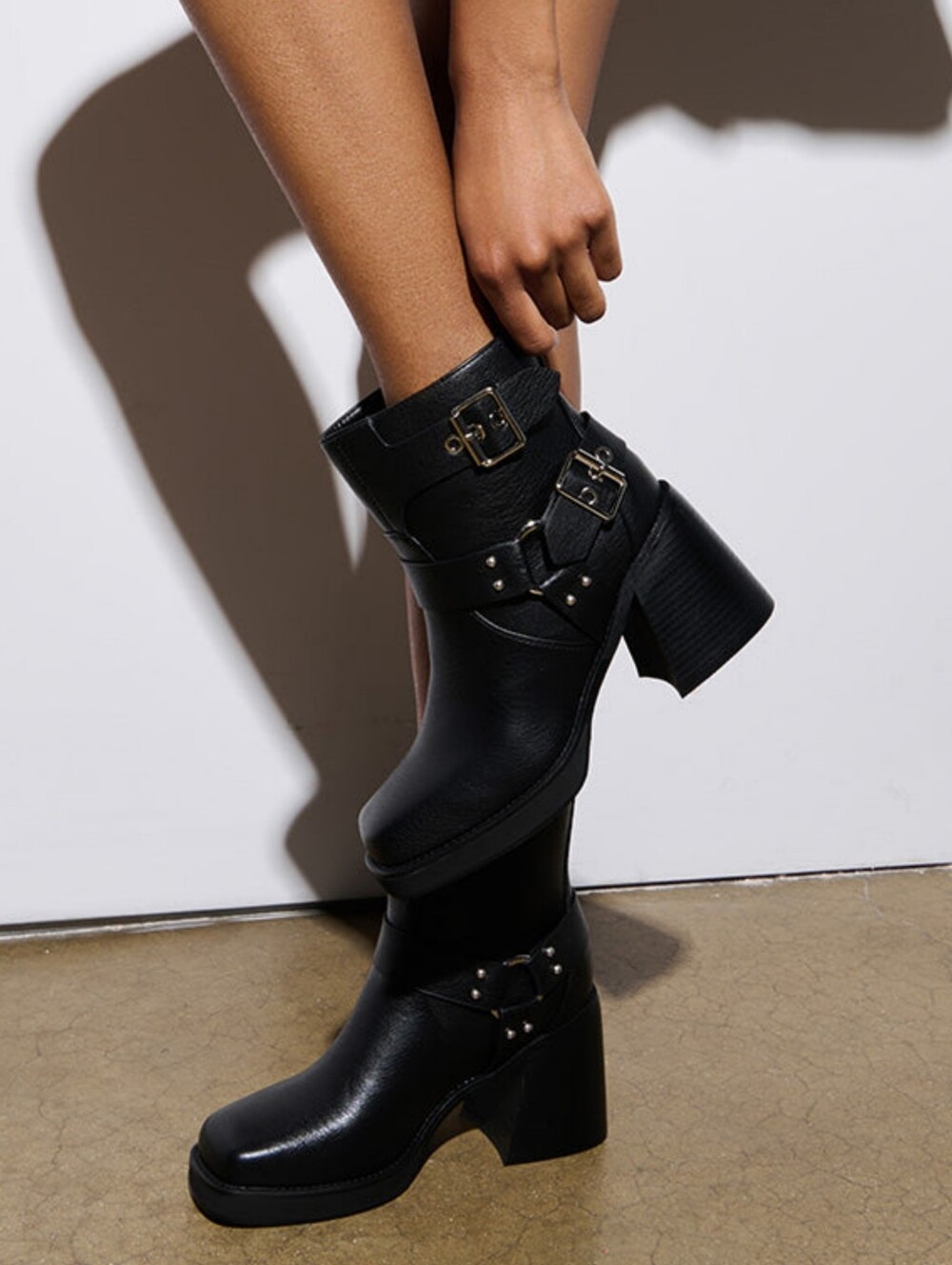 AZALEA WANG | Scooter Chunky Moto Bootie